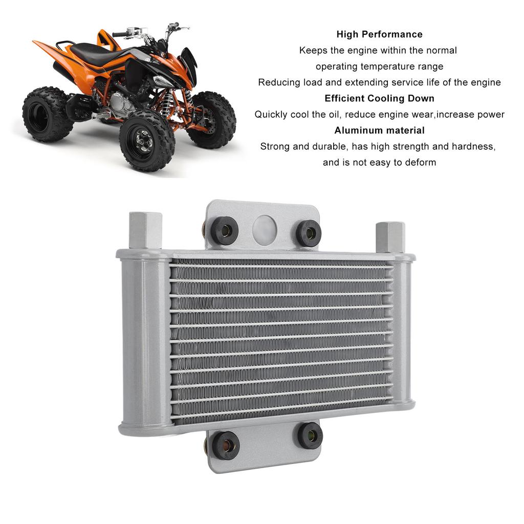 Transmission Oil Cooler Radiator Aluminium Engine Radiator for 50cc‑250cc Engine Motorcycle Dirt Bike ATV