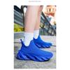 Men's Slip-on Sneakers Breathable Knit Athletic Shoes Hollow-out Cushioned Sole Fashionable Footwear for Training