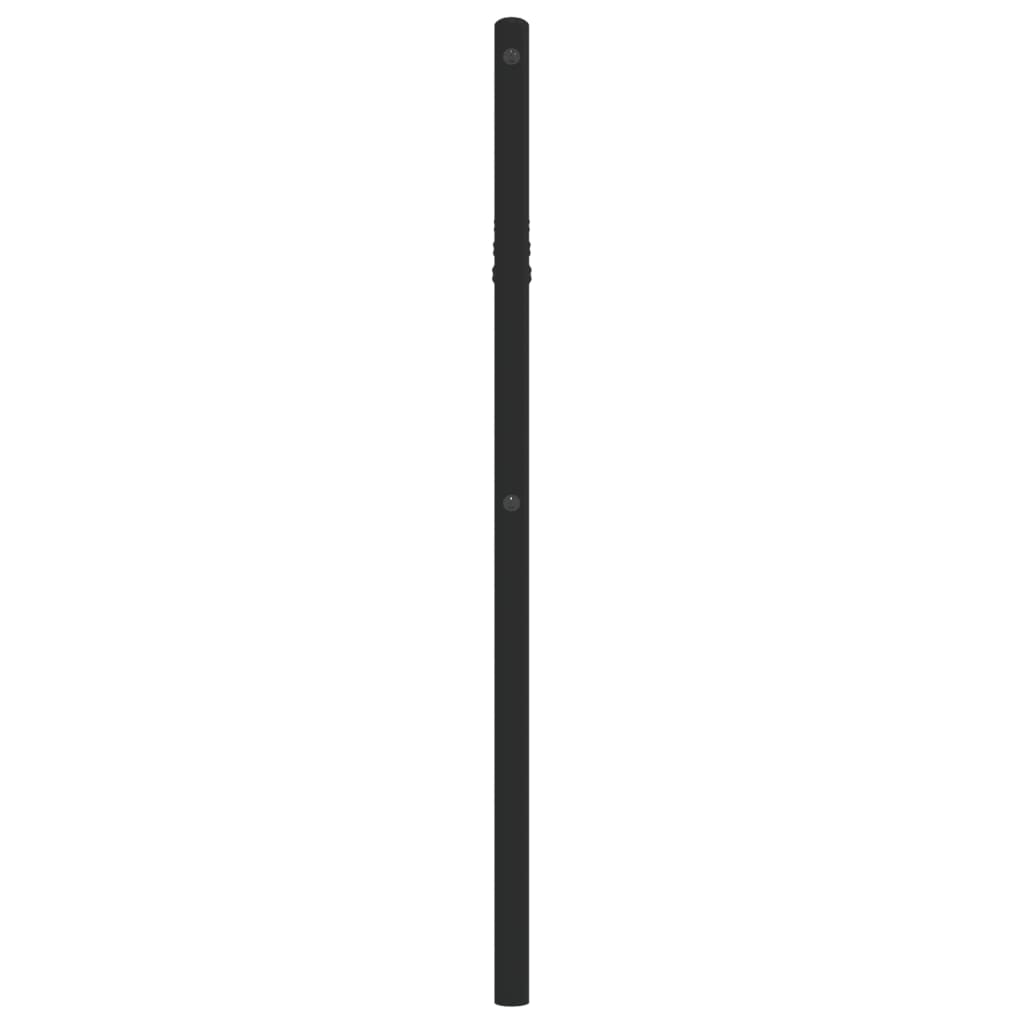 Vidaxl Metalowe Wezgłowie, Czarne, 107 Cm