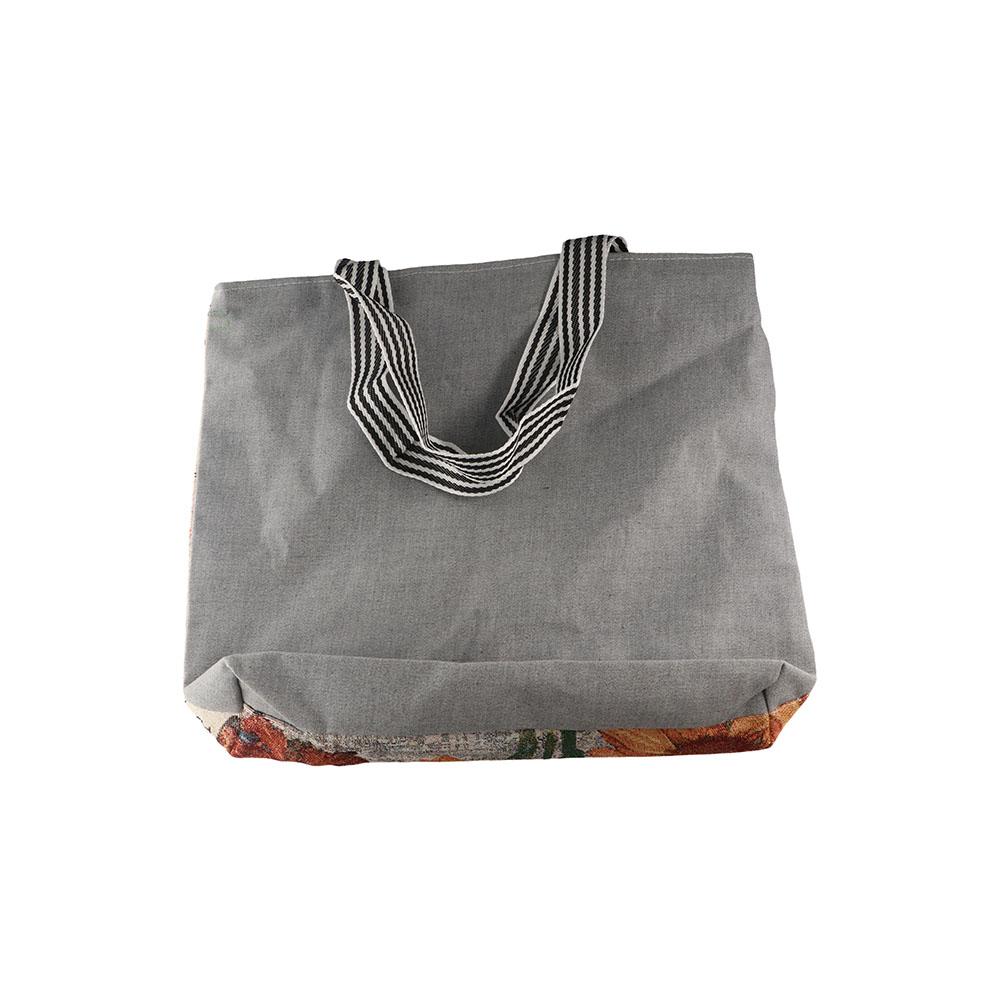 Embroidery Flower Cloth Bag Large Capacity Embroidery Tote Bag Simple Animal Shoulder Bag  Girls