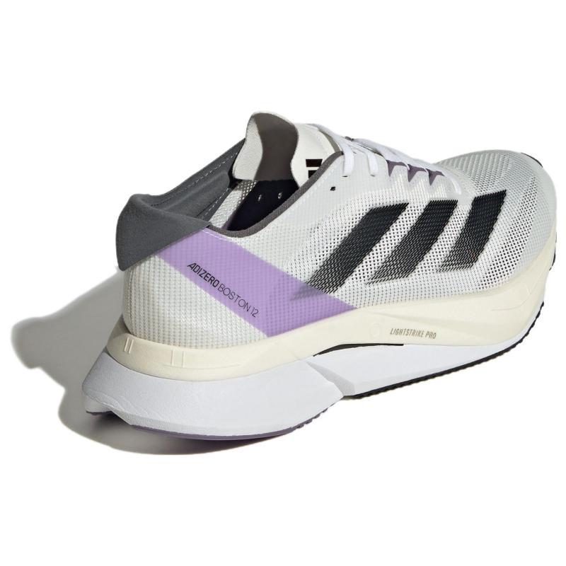 Adidas Adizero Boston 12 Laufschuhe 'Cloud White Purple' Damen-Sneaker ID6900