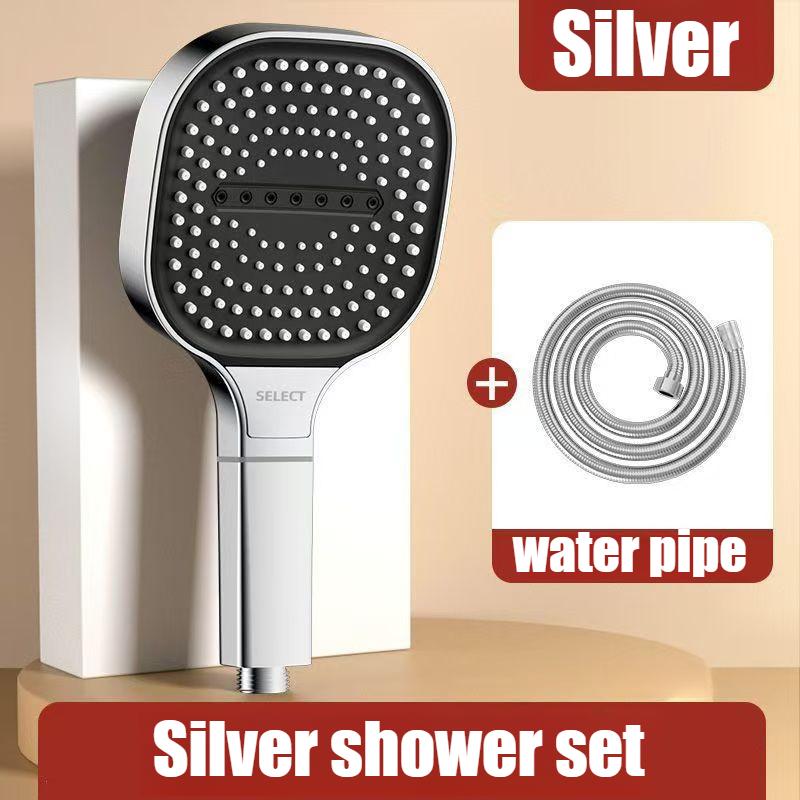13cm Large Panel 3 Modes High Pressure Shower Head Massage Shower Head With Filter Bathroom Accessories New
