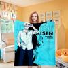 JJK Anime Knee Fashion Blanket Throw Winter Microfiber Oversized Baby Lightweight Flannel Fleece Bed Sofa Decoration