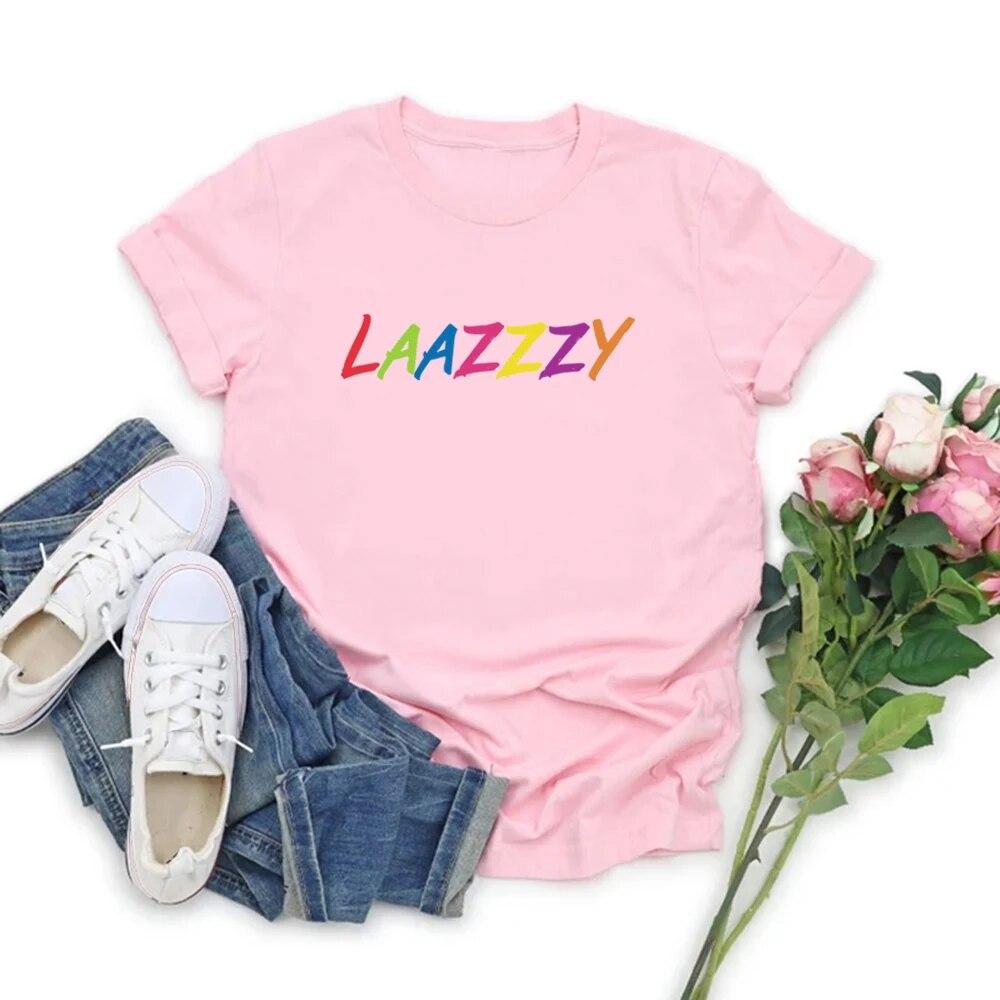 Laazzzy The Rose Kpop T Shirt Back To Me Shirt Korean Graphic Tee Women Short Sleeve T-shirts Streetwear Tops Women Clothes