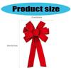 652F Christmas Bowknot Wreath Ornament Seasonal Elegant Christmas Tree Bowknot Charm for Festival Decoration Experience