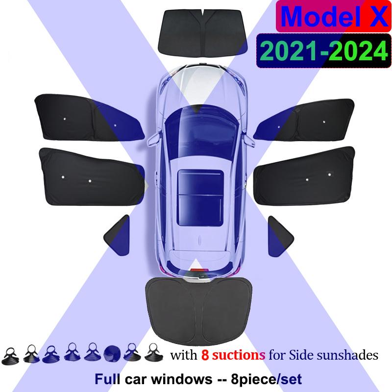 For Tesla Model Y 3 X S 2026 2025 2024 Privacy Sun Shade Cover with Suction Rear Window Shades Sunshield Anti-UV Blind Cover Kid