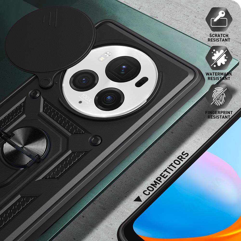 Slide Lens Armor Funda for Honor Magic 6 Pro Case for Honor Magic 5 Lite 4G 6 Pro 5G X6A X5 Plus X9A 5G Case Magnetic Stand Capa