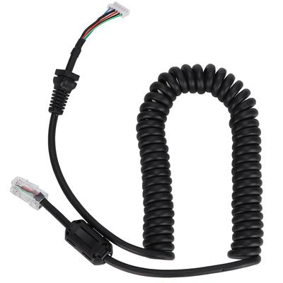 Updated Version For YAESU 6 Pin Hand Microphone Cable With Magnetic Ring Accessories