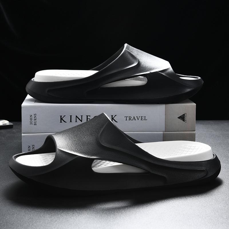 New slippers men's summer fashion simple outer wear thick bottom non-slip outdoor sports leisure beach men's one-word drag