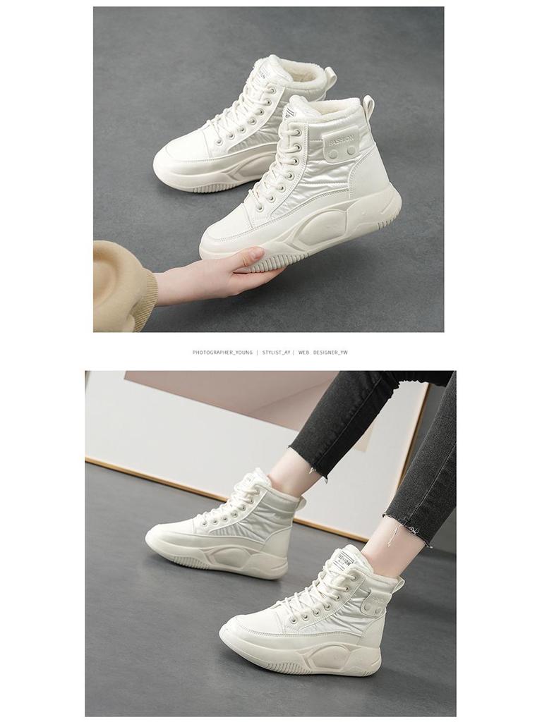 2023 Women's Versatile High-Top Snow Boots with Velvet Lining