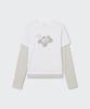 MUSINSA STANDARD WOMAN [Ohesio Collaboration] Layered Long Sleeve T-Shirt [White]