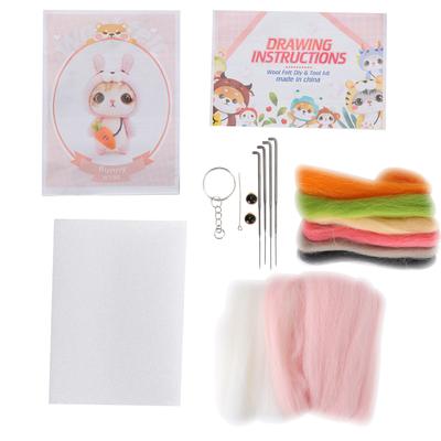 Plstění jehlou Vlna Chemické vlákno Plyšová panenka Výroba DIY Materiál Jehla Ručně vyráběné Řemeslo