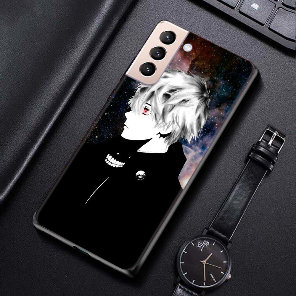 Anime Tokyo Ghoul Boy Jin Muyan Case For Samsung Galaxy S22 S21 S20 Ultra FE S22 S21 S20 S10 S9 S8 Plus S10e S7 Edge Phone Cover