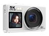 AiMike 5K Digital Camera with 80MP Dual 64GB Micro SD 18x Digital 19 Convenient Selfie Perfect for Kids and White Wi-Fi Transfer, Screen, Card, Zoom,