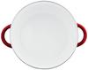 Wahei Freiz Enamel Pot with Lid for and Jam 20cm Red with Lid IH Compatible Lubani Pot-au-feu RA-9790