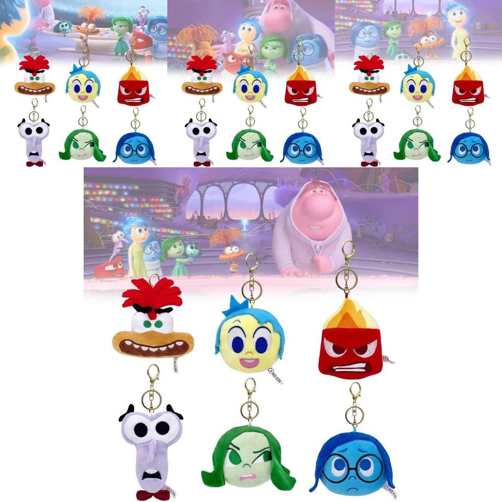 Adorable Inside Out 2 Plush Toys Premium Short Plush Material Cute Keychain Sizes