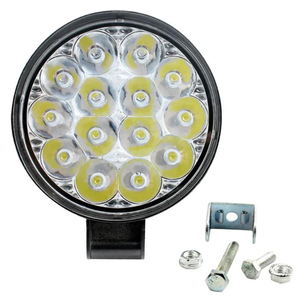 48W Auto LED Bar Arbeitsscheinwerfer MINI 16SMD Runder Quadratischer Arbeitsscheinwerfer 12V Auto Licht Nebelscheinwerfer Offroad für ATV SUV Scheinwerfer Universal