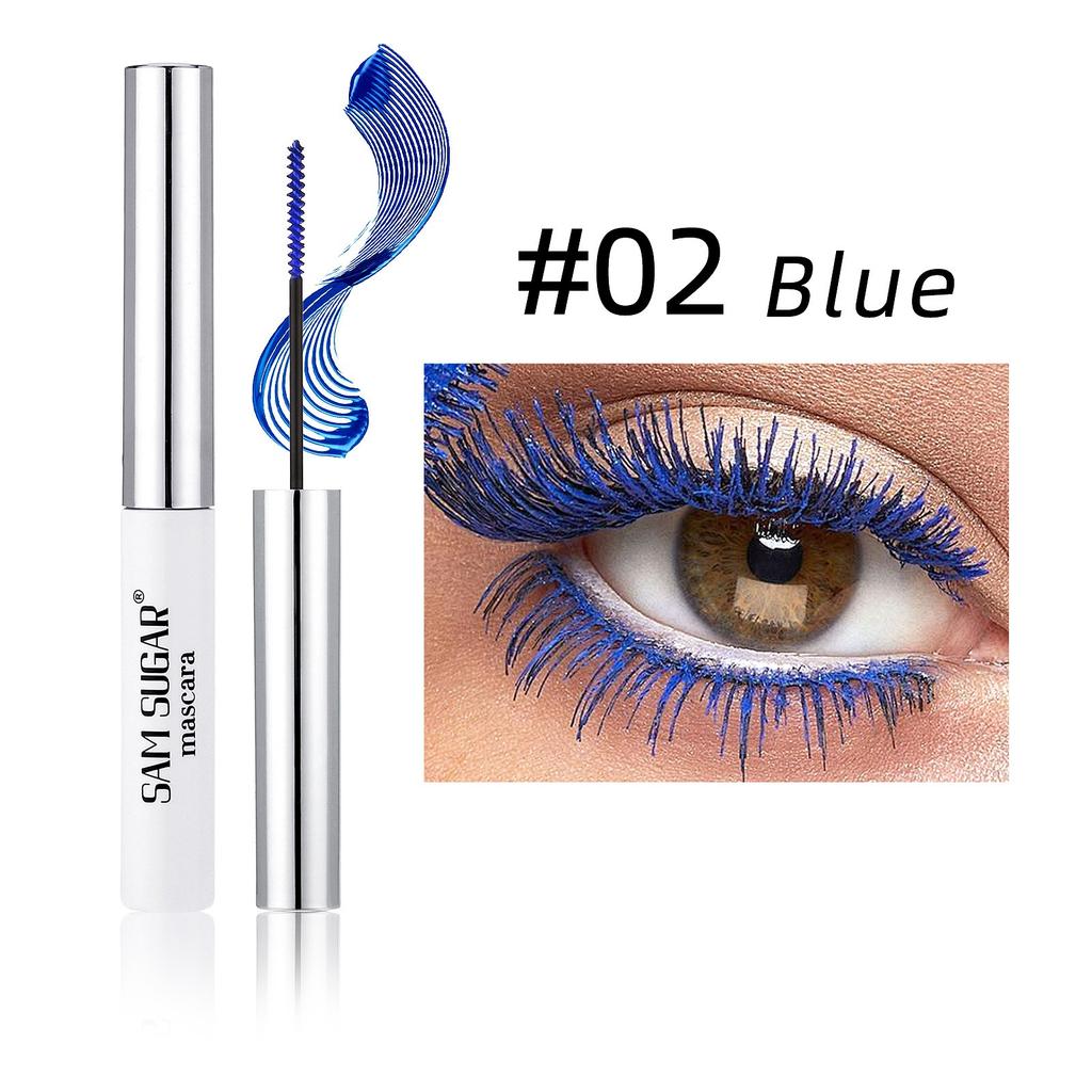 Seidenfaser Mascara Bunt Ultrafeine Bürste Verlängert Wimpern Wasserfest Langanhaltend Schnelltrocknend Grün Rosa Wimperntusche Makeup
