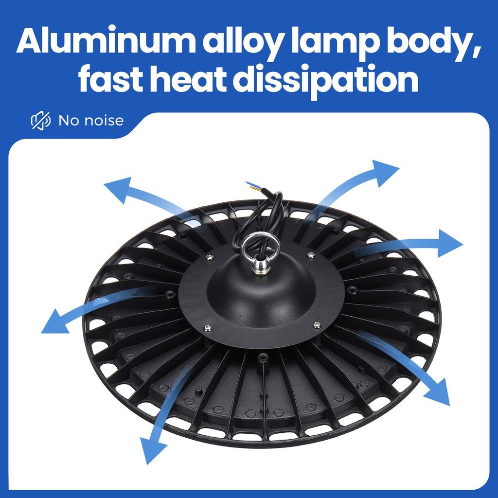 300W 200W 100W UFO Warehouse Workshop Garage Light Led High Bay Light Industrial Lamp Workshop Highbay Lighting AC180-240V
