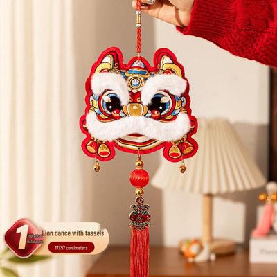 Chinese Lion Dance Lucky Charm Pendant