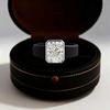 14K golden plated women's ring; minimalist princess-cut  CZ black silicone ring; perfect for everyday , anniversaries