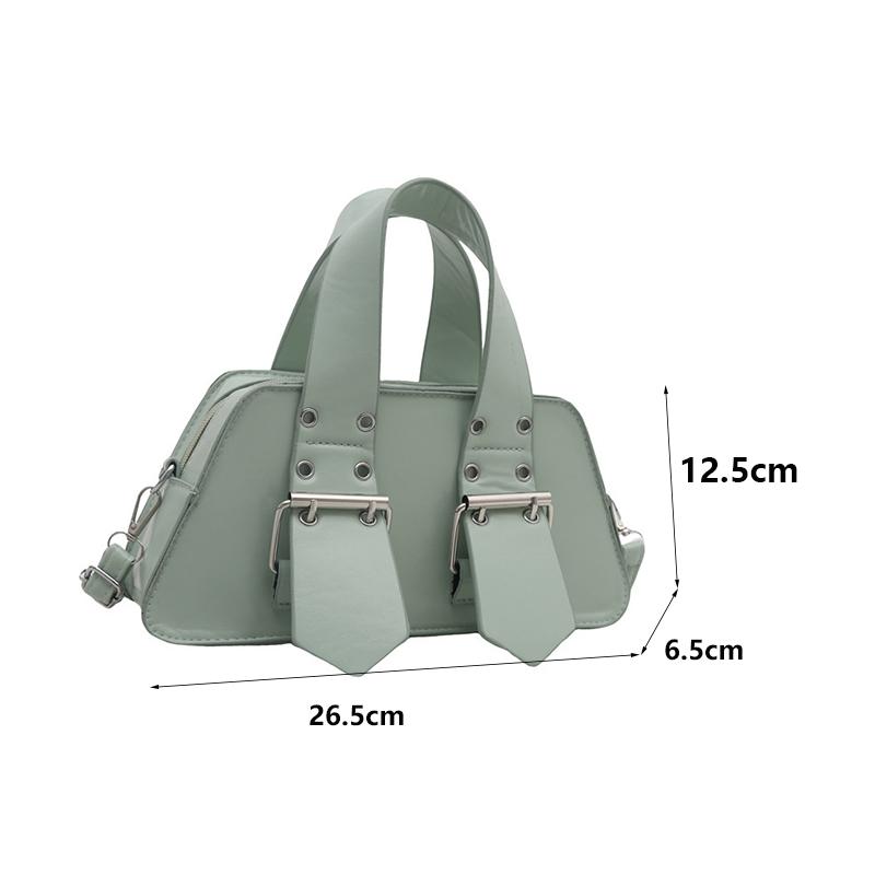 Modedesigner Schnalle Umhängetasche Vintage Luxus Crossbody Tasche Y2k Gothic PU Leder Kleine Geldbörse und Handtasche