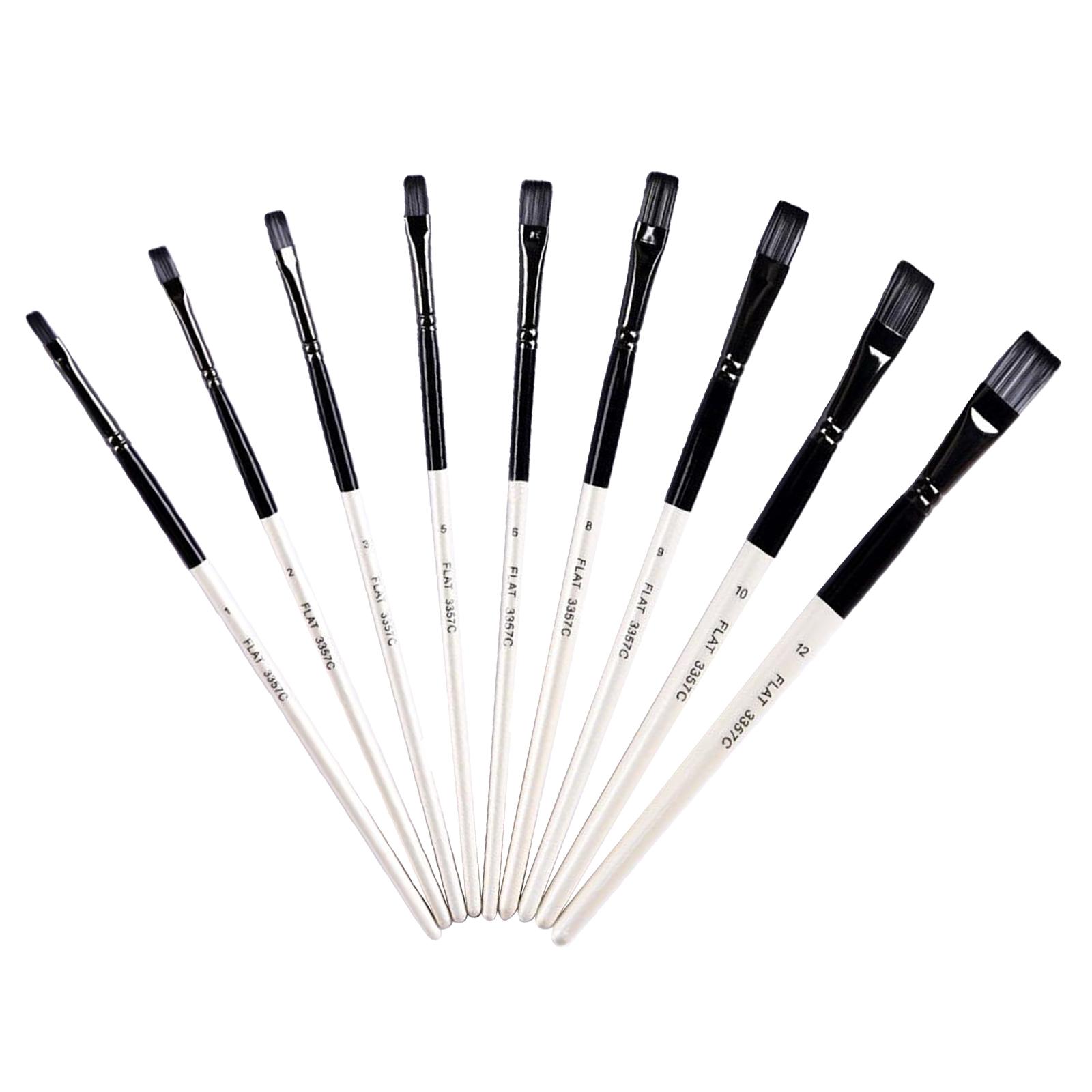 

9 Pieces / Set Artist Painting Brush Oil Acrylic Paint Watercolor Crafts Art Set