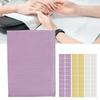 60 Pcs Disposable Nail Art Table Towels Soft Waterproof Oil Proof Table Mat for Manicure Purple Yell