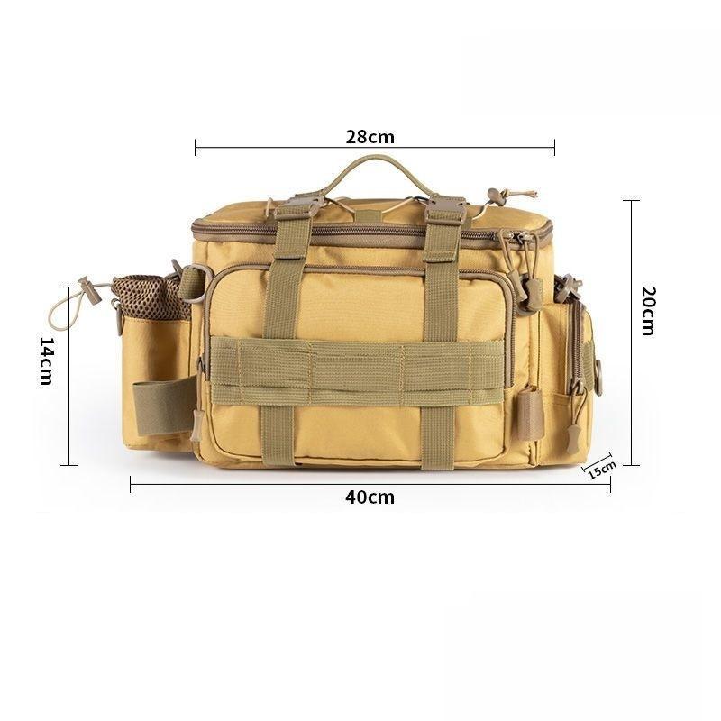 Medium and large fishing gear, shoulder bag, storage bag, portable fishing rod rack, outdoor sports bag, flying fish