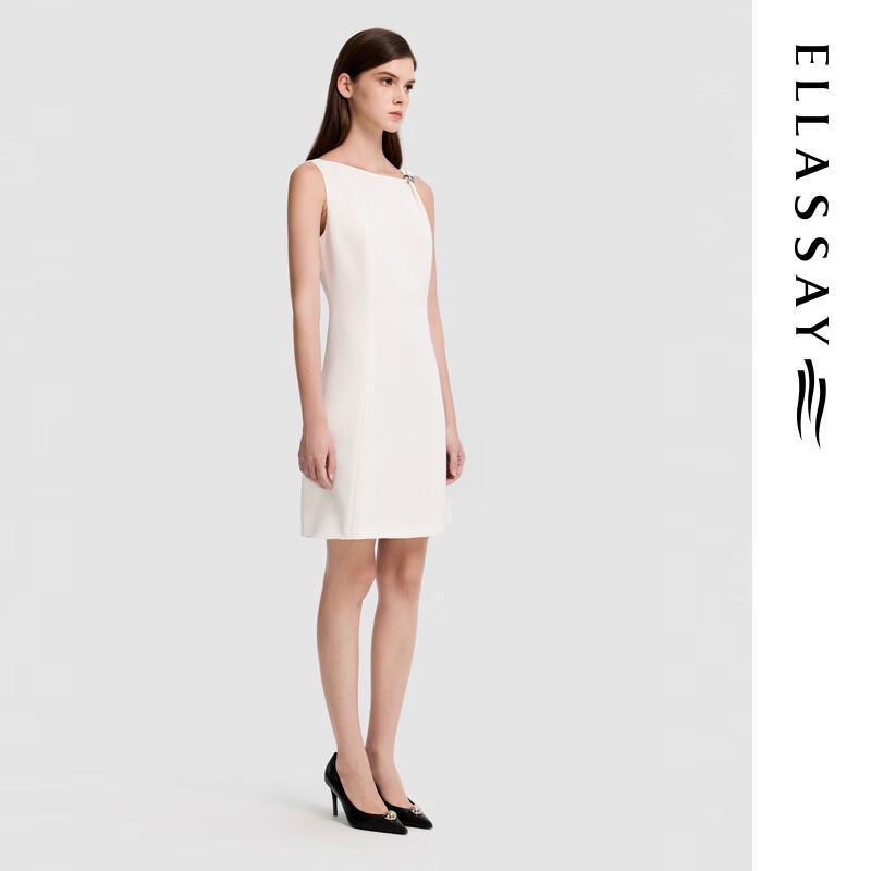 ELLASSAY 2026 Summer Asymmetrical Shoulder Mid-length Dress