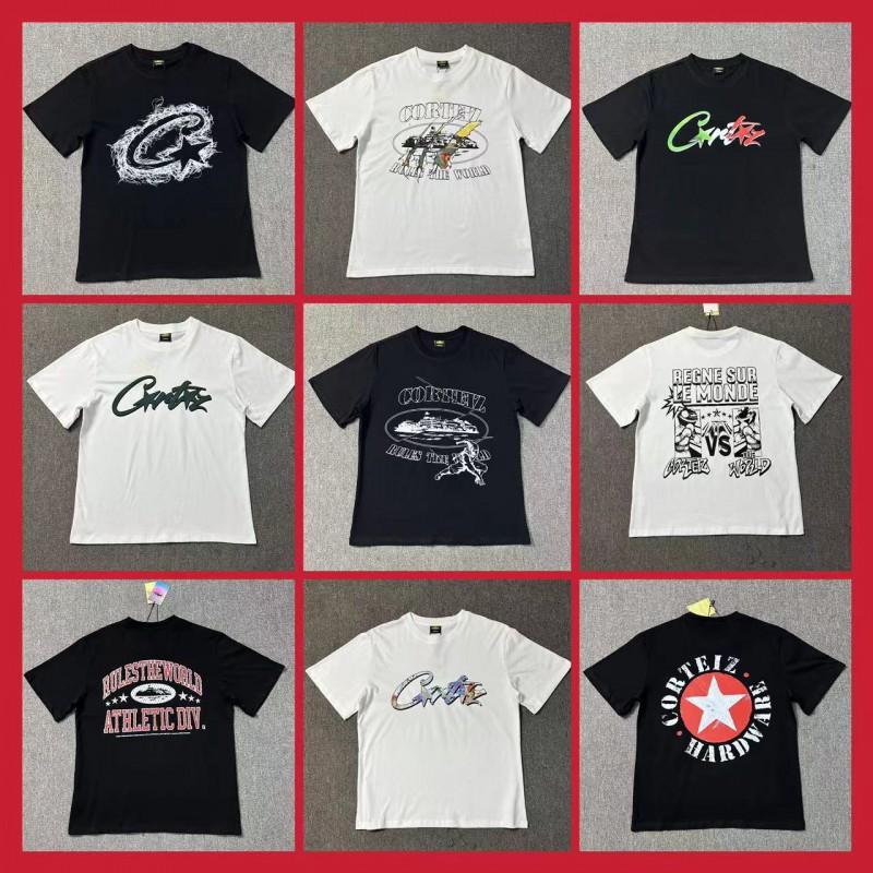 Corteiz Short Sleeve T-Shirt Streetwear Casual Hip Hop Couple Tee Men Women