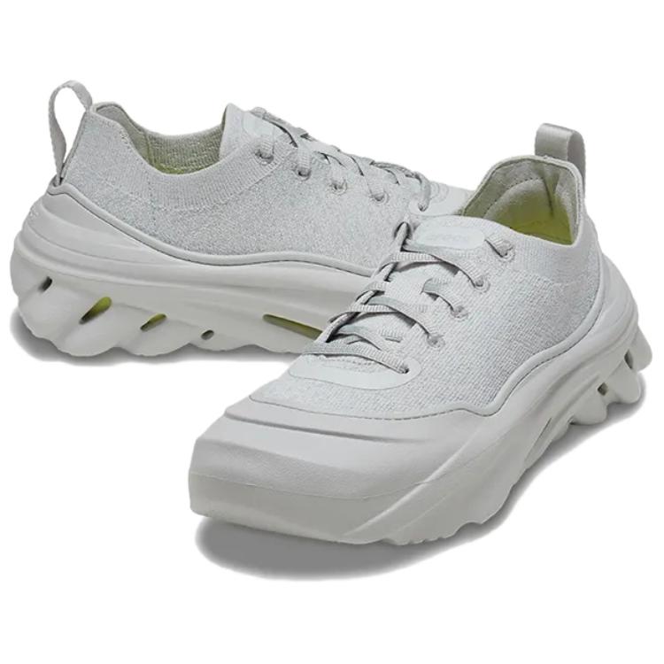 Crocs Round Toe Lace-Up Durable Low-Top Casual Shoes Unisex Casual Shoes Gray 210079-1RQ