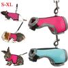 Rabbit Harness Leash Set Small Pet Chest Strap Adjustable Soft Mesh Harness with Leash Rat Vest Leashes Set Portable Elastic