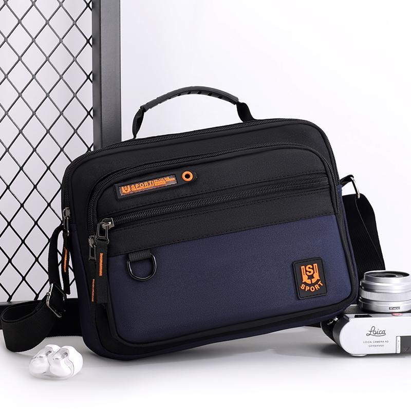 Multi-Pocket Oxford Messenger Bag for Men – Roomy Crossbody Shoulder Pack for Office Travel & Everyday Carry