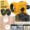 Adjustable Bushing Ball Lock Hole Opener Yellow/Blue/Red/Orange PP and Carbon Steel Door Lock Installation Kit Multifunctional