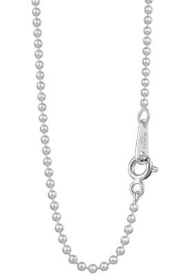 Gin No Sterling Silver 925 Ball Length Chain Chain Only [Shinjuku Kura] Chain, Approx. 2.0mm Width, 38-80cm (50cm), Necklace, Men's & Women's, Simple,