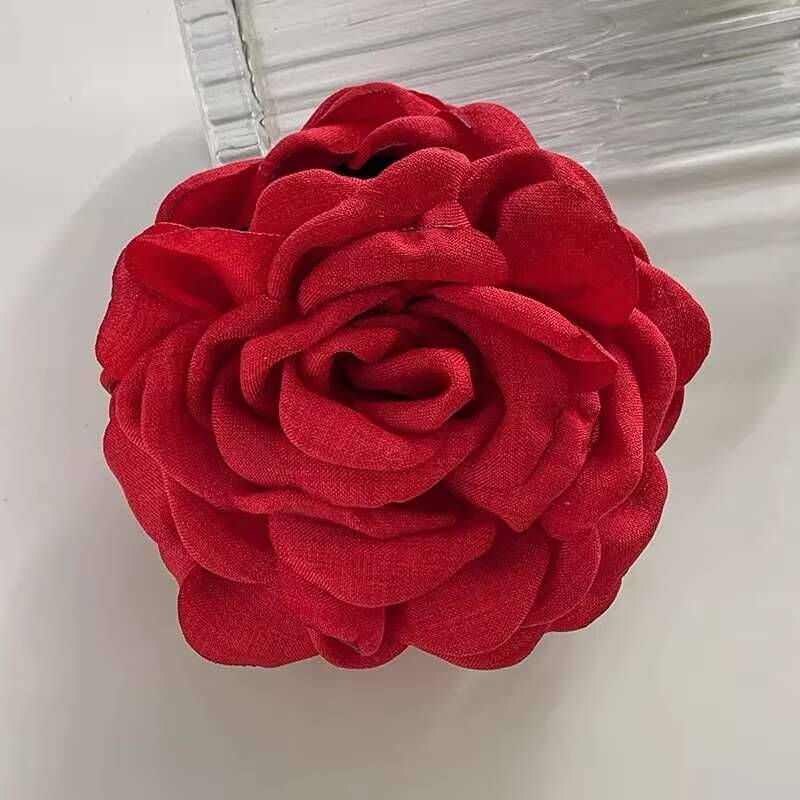 9cm Große Blume Haarspangen Französische Krallenklemme Für Frauen Haarschmuck Koreanisch Hinterkopf Haarklammer Mädchen Geschenke