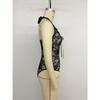 Women's New Party Club Elegant and Sexy Lace Close Fitting Hang Neck V Neck Jumpsuits
