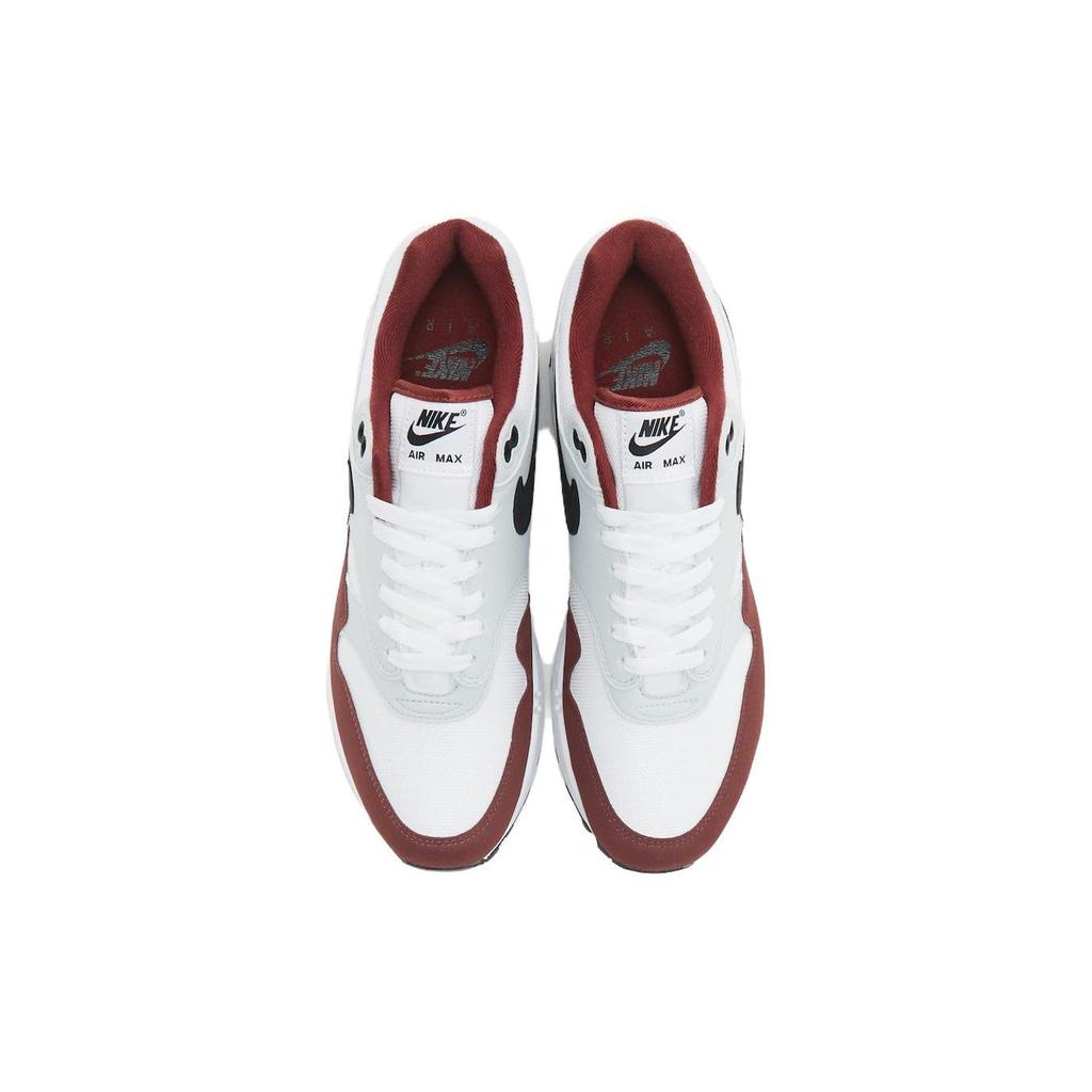Nike Air Max 1 Dark Team Red Erkek Spor Ayakkabı Beyaz Siyah Saf-Platin FD9082-106