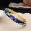 Traditional Chinese Cloisonne Bracelet Double Bangle Women's Hand Bracelet  Jewelry Gifts