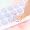 3-pack Silicone Ice Cube Trays With Spill-Resistant Removable Lid, Easy Release Stackable 21 Cavity DIY Ice Cube Maker