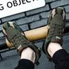 Camouflage Flyknit Sports Shoes Outdoor Mountaineering Casual Shoes Student Comfortable Training Shoes