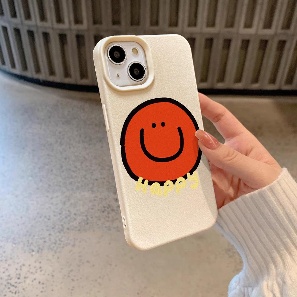 Happy Smiling Face for Apple 16 Mobile Phone Case for IPhone15 New 14plus/12/11 Creative 13 Anti-fall 14