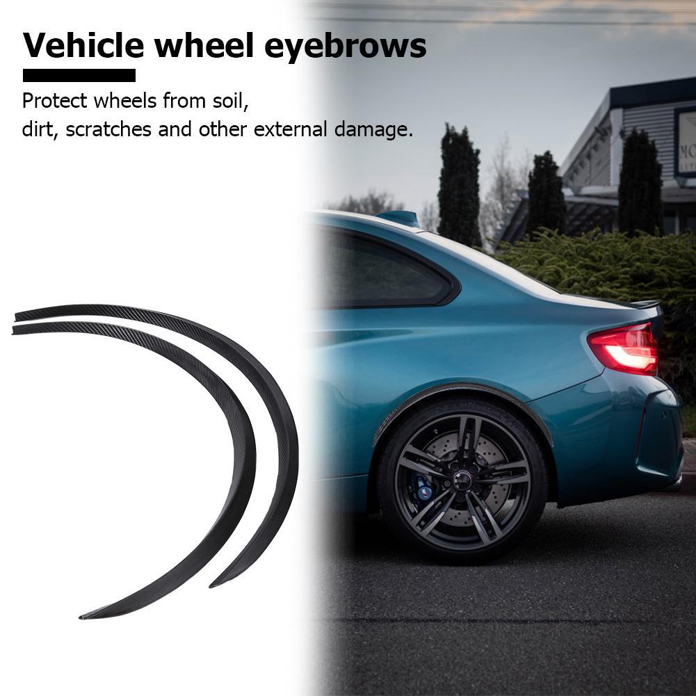 

4pcs 72cm Universal Car Truck Fender Flare Body Kit trim Rubber Wheel Eyebrow anti-scratch Strip lip Stickers Car