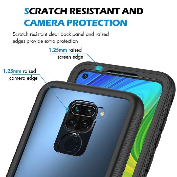 Coque téléphone - cenhufo - note9-sf-case - protection 360° - tpu et polycarbonate - protecteur d'écran intégré