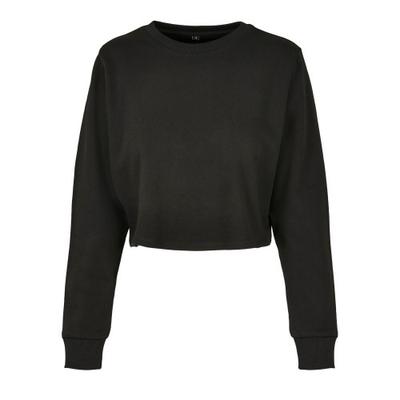 Bouw Je Merk Dames/Dames Cropped Terrycloth Crew Neck Trui