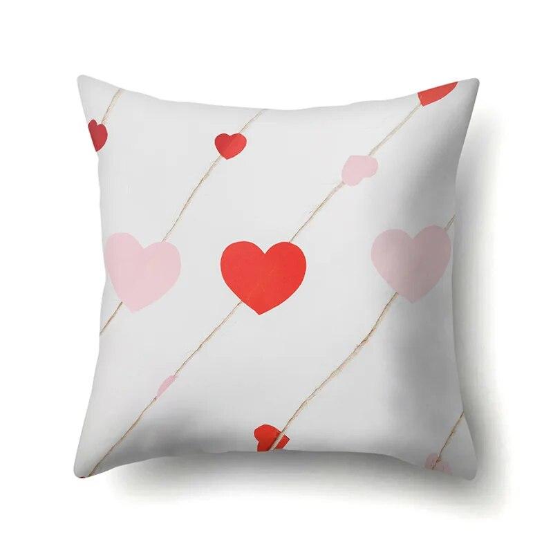 Peach Heart Pillowcase Home Living Room Soft Decoration Sofa Cushion Cover Bedroom