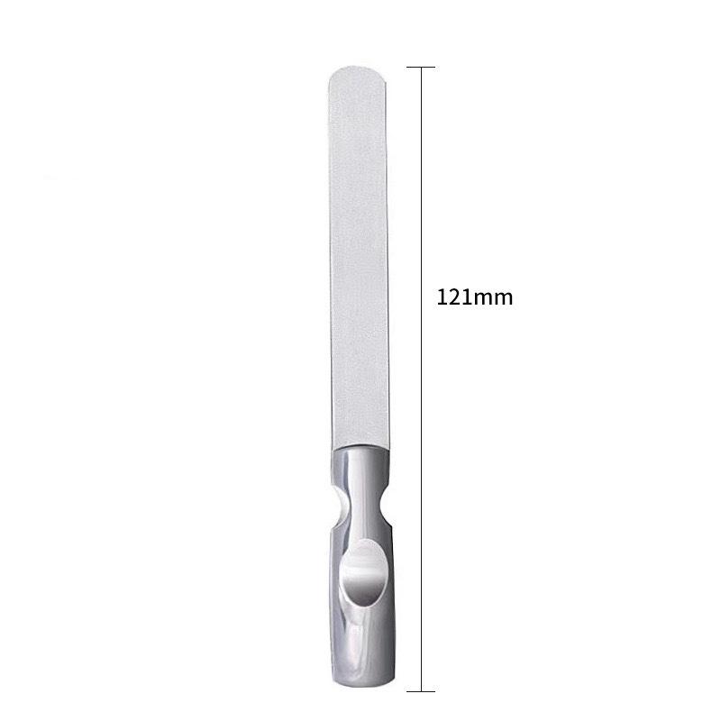 Limes à ongles Double face de haute qualité, en acier inoxydable, manucure et pédicure, toilettage pour outils professionnels de soins des ongles des doigts et des orteils