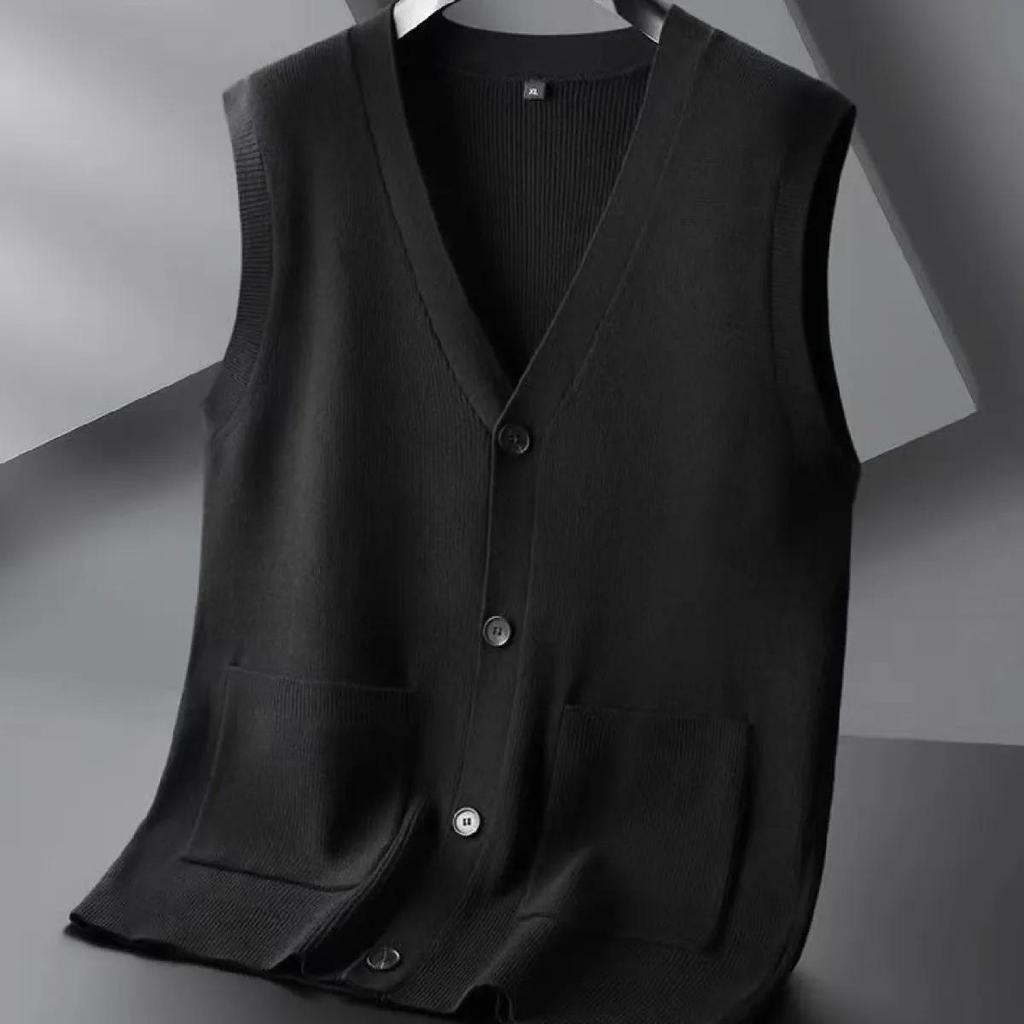 Men's Plus Size Casual Knit Vest