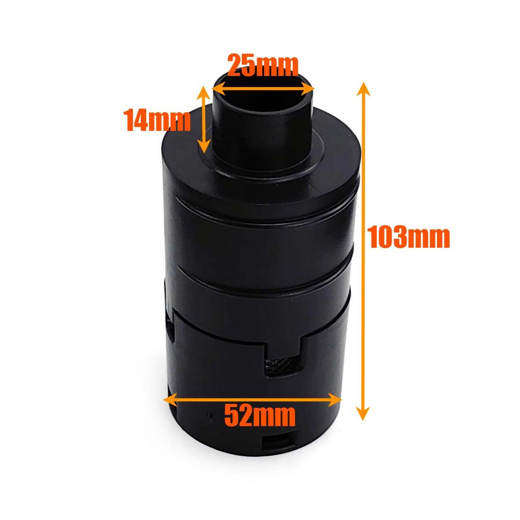 25mm Air Diesel Heater Intake Filter Silencer + Intake Duct Pipe Stretch Length 60cm + 2x Clips For Car Truck VAN B